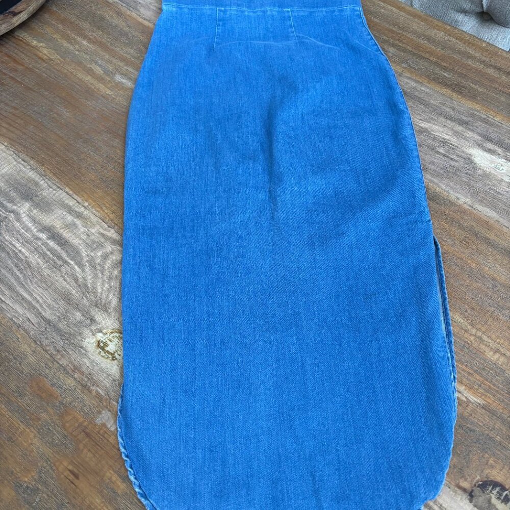 Frank & Eileen Donegal Unforgettable Skirt in Blue 1977 Wash Size 2 - Picture 6 of 9